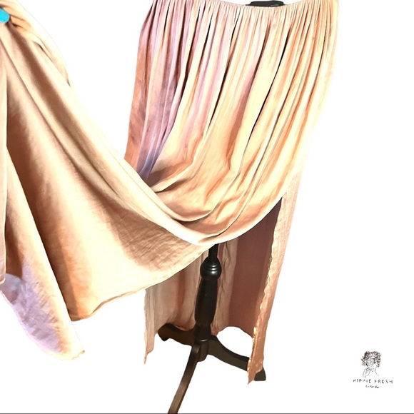 Bronze Satin Maxi Skirt Size M - Picture 6 of 8